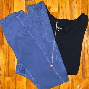 PINK Victoria’s Secret Indigo Lace Leggings